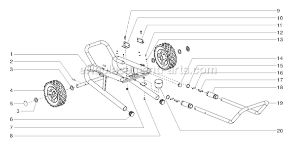 Page F Diagram and Parts List for EPX2155 0552006 SprayTECH Paint Sprayer