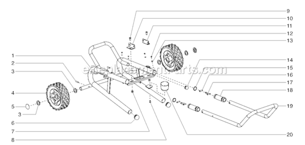 Page F Diagram and Parts List for EPX2255 0552009 SprayTECH Paint Sprayer