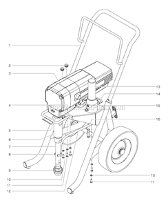 Page A Diagram and Parts List for EPX2455 0552065 SprayTECH Paint Sprayer