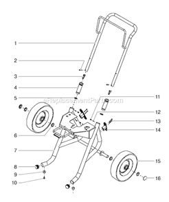 Page D Diagram and Parts List for EPX2455 0552066 SprayTECH Paint Sprayer