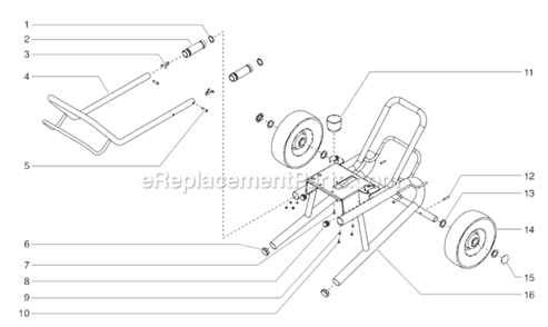 Part Location Diagram of 0551962 SprayTECH Handle Assembly