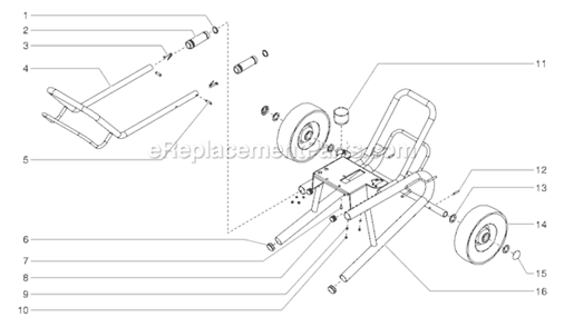 Page F Diagram and Parts List for EPX2455 0552075 SprayTECH Paint Sprayer