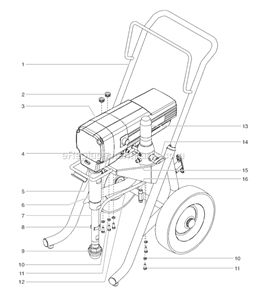 Page A Diagram and Parts List for EPX2555 0552082 SprayTECH Paint Sprayer