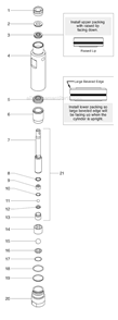 Page C Diagram and Parts List for EPX2555 0552082 SprayTECH Paint Sprayer