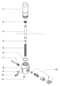 Page D Diagram and Parts List for EPX2555 0552082 SprayTECH Paint Sprayer