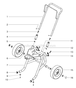 Page D Diagram and Parts List for EPX2555 0552085 SprayTECH Paint Sprayer