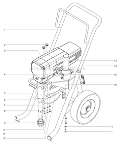 Page A Diagram and Parts List for EPX2555 0552095 SprayTECH Paint Sprayer