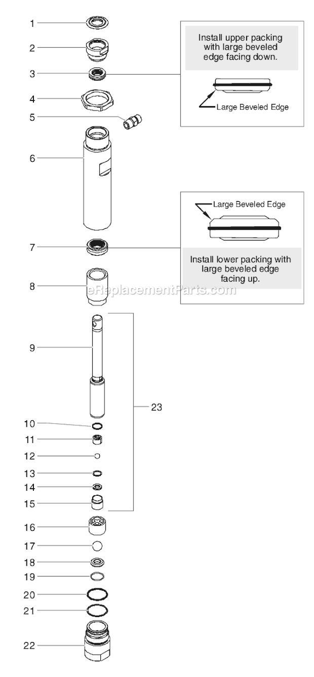 Page E Diagram and Parts List for LCX130 0509040 SprayTECH Paint Sprayer