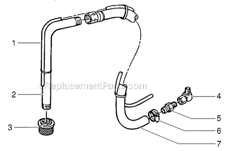 Suction Set Assembly Diagram and Parts List for EP2300SE 0294083 SprayTECH Paint Sprayer