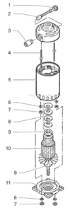Part Location Diagram of 19497 SprayTECH Armature W/Bearings