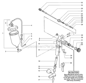 Part Location Diagram of 0276424 SprayTECH Fitting