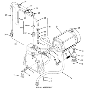 Final_Assembly Diagram and Parts List for ST1000  SprayTECH Paint Sprayer