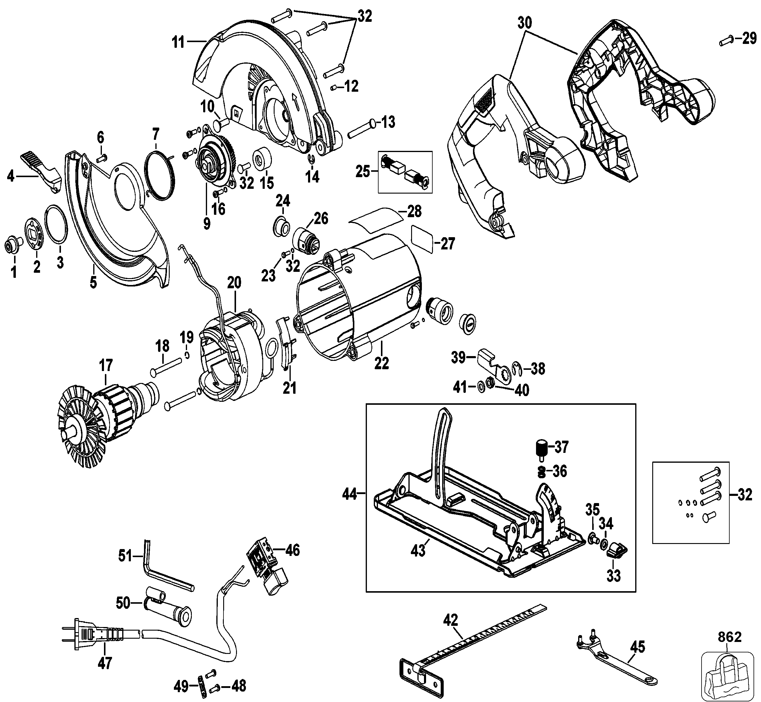 Page A Diagram and Parts List for STSC1718-B3 1 Stanley Circular Saw