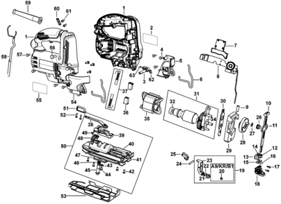Page A Diagram and Parts List for STEL345-B3 2 Stanley Jig Saw
