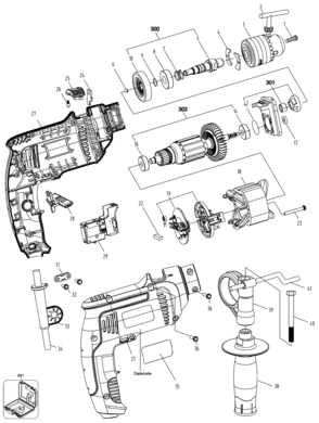 Part Location Diagram of 5140166-21 Stanley CORD CLAMP