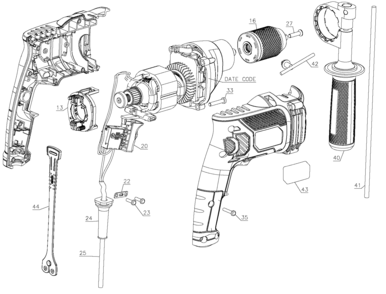 Part Location Diagram of 90552945 DeWALT SCREW