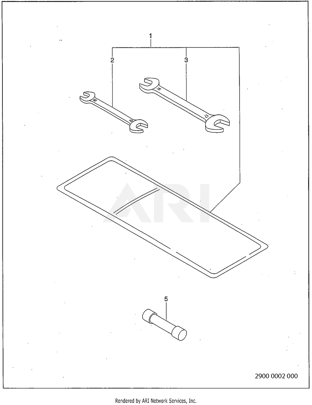 2900 Accessory Diagram and Parts List for RD330017640  Subaru Generator