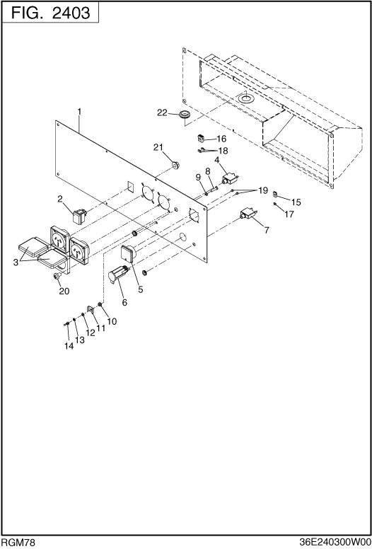 Controlbox Diagram and Parts List for RGM78018010 RGX7800 Subaru Generator