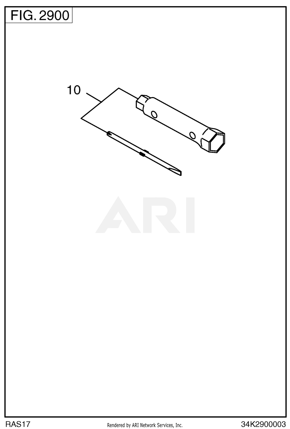 2900 Accessory Diagram and Parts List for RAS17023095  Subaru Generator