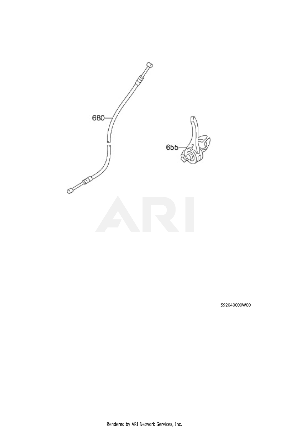 400 Governor Diagram and Parts List for EH025PA1206  Subaru Engine