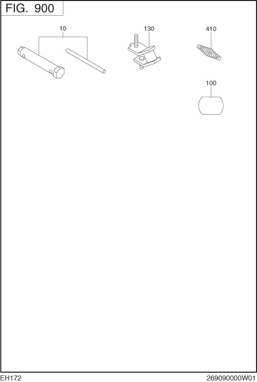Accessories Diagram and Parts List for EH172BS0241 EH172 Subaru Engine