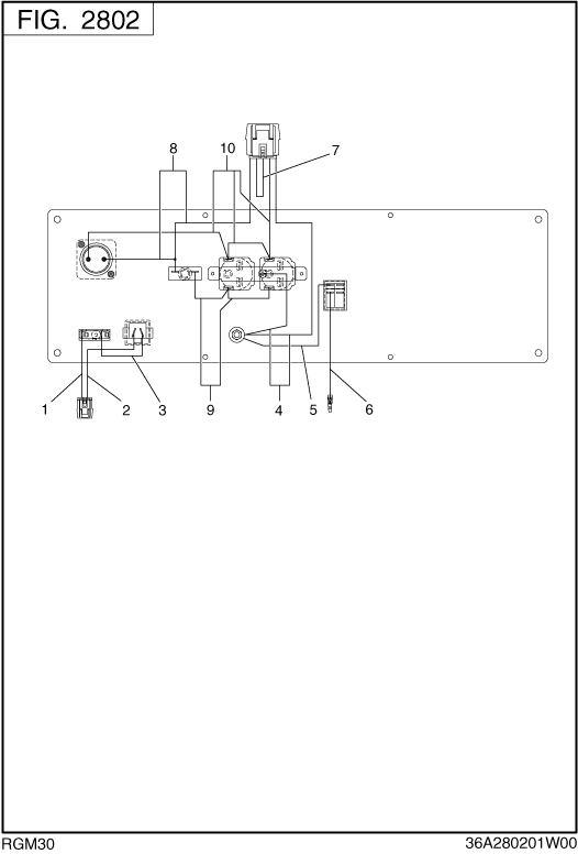Wire Harness Diagram and Parts List for RGM30016000 RGX3000 Subaru Generator