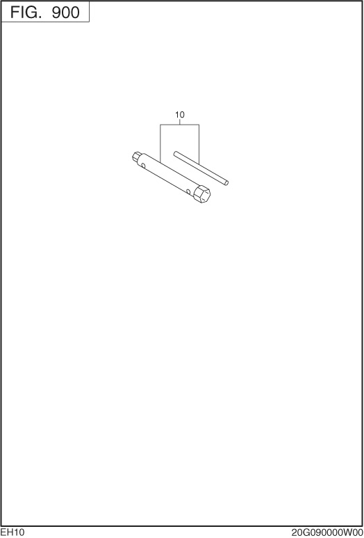 Accessories Label Diagram and Parts List for EH100F47013 EH100 Subaru Engine