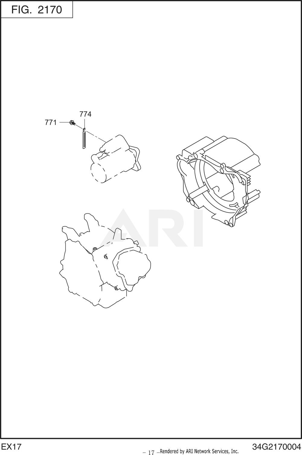 2170 Engine Diagram and Parts List for RAS32023510  Subaru Generator