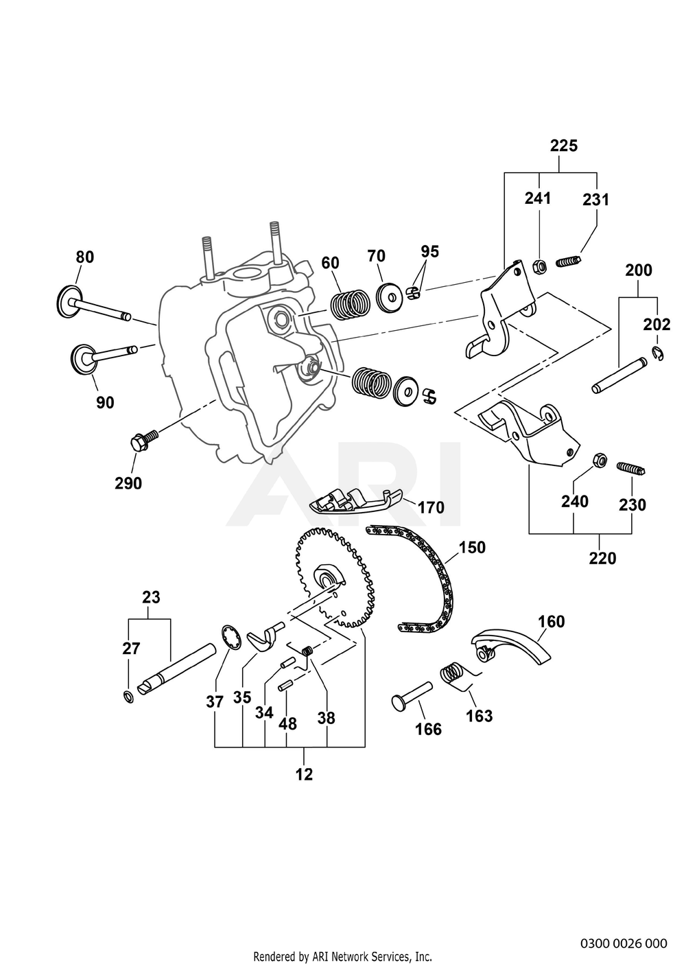300 Intake And Exhaust Diagram and Parts List for EX400D51040  Subaru Engine
