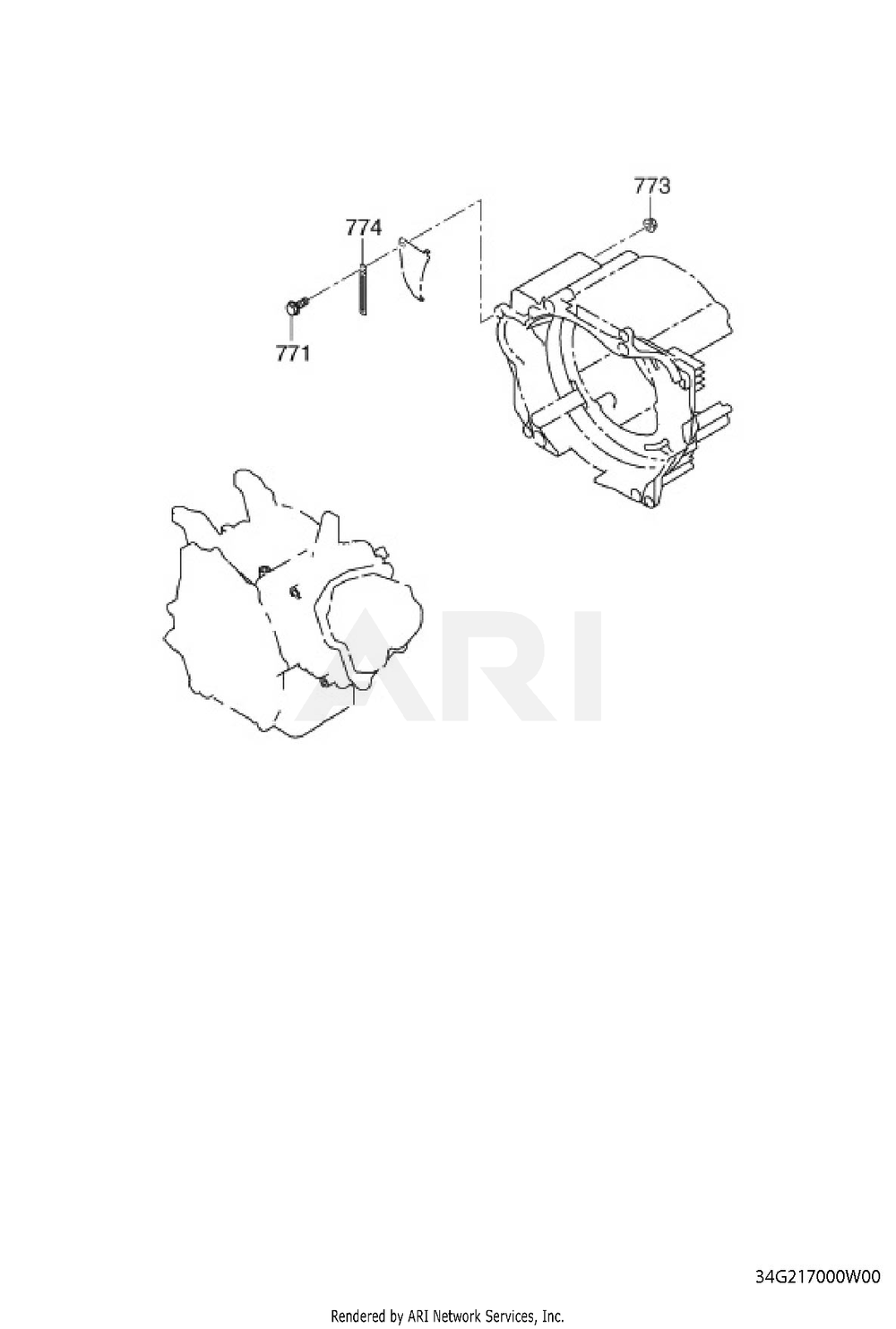 2170 Engine Ay Diagram and Parts List for RAS28023030  Subaru Generator