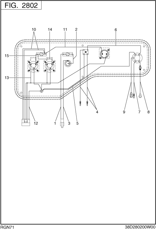 Wire Harness Diagram and Parts List for RGN71118500 RGN7100E Subaru Generator