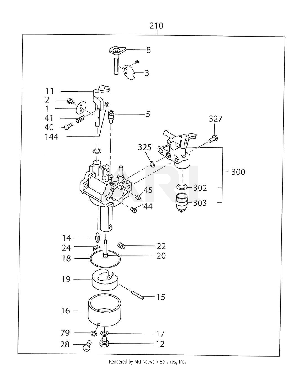 640 Fuel And Lubricant Diagram and Parts List for 170DT1141  Subaru Engine
