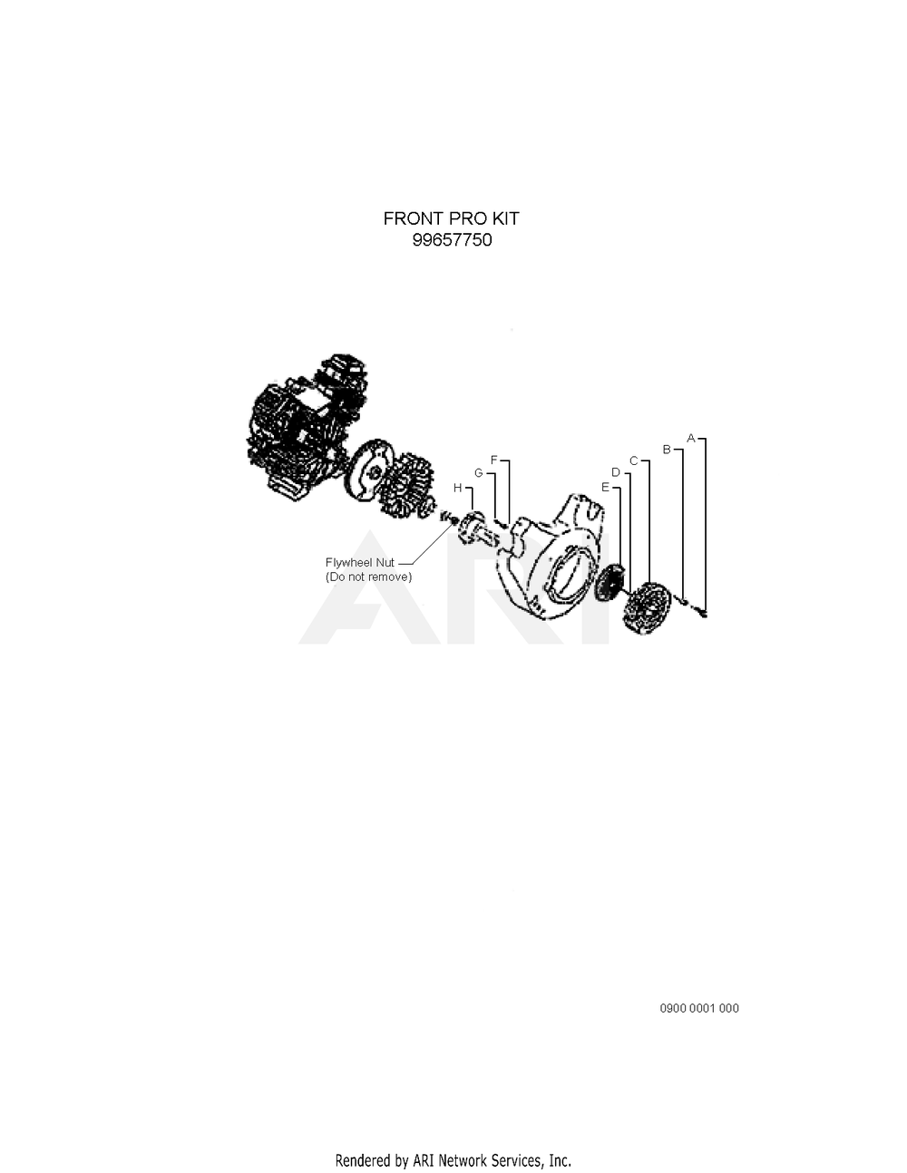 900 Accessories Diagram and Parts List for EH900DS0010  Subaru Engine