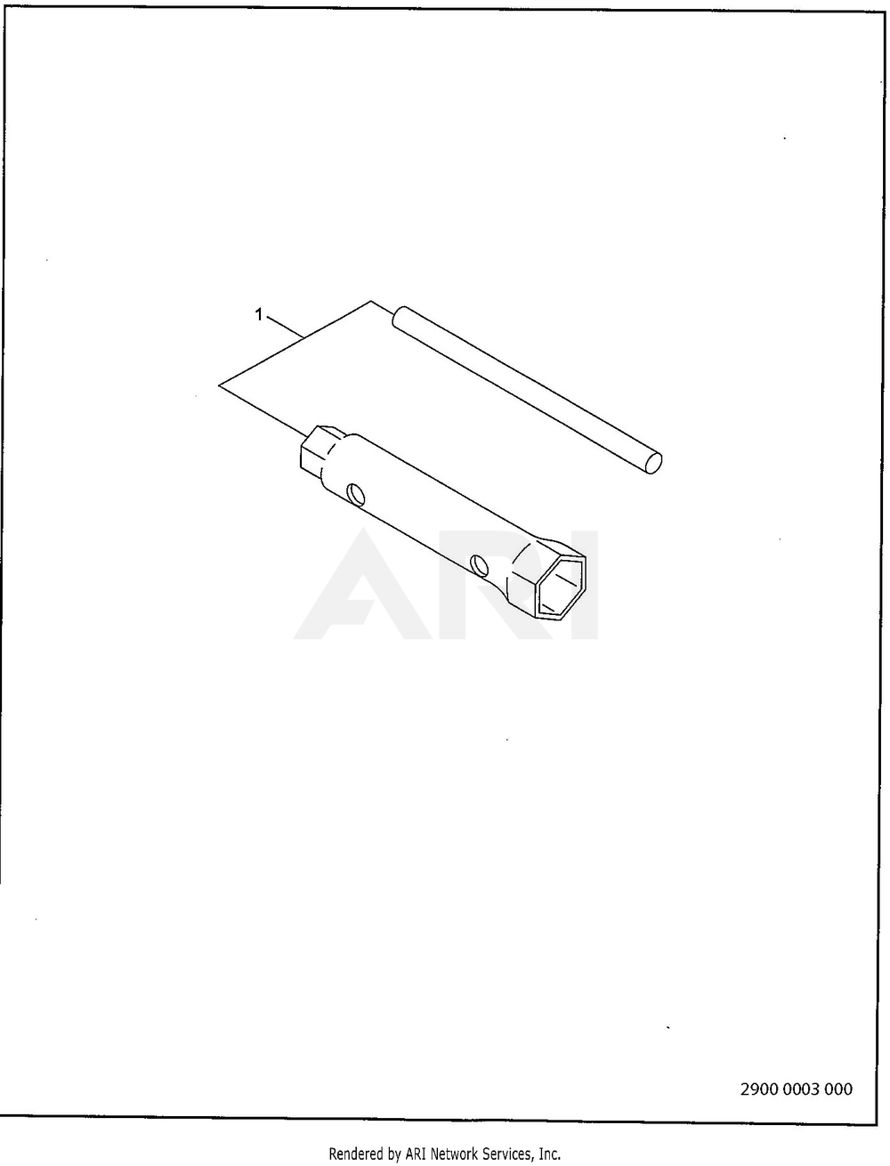 2900 Accessory Diagram and Parts List for RLE75053511  Subaru Generator