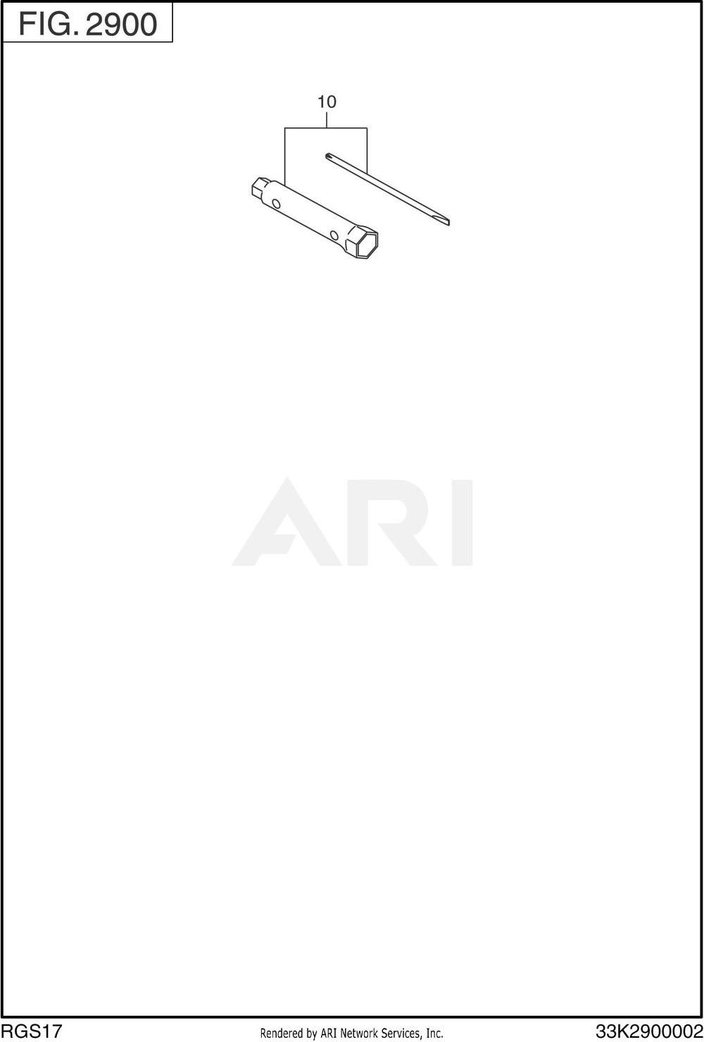 2900 Accessory Diagram and Parts List for RGS17023080  Subaru Generator
