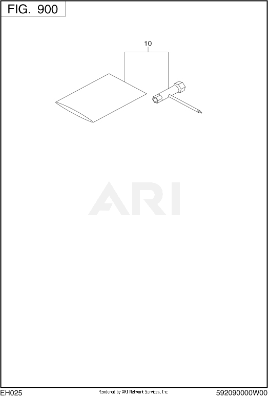 900 Accessory Diagram and Parts List for EH025PA1206  Subaru Engine