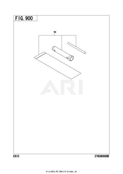 900 Accessory Diagram and Parts List for EX130D70290  Subaru Engine