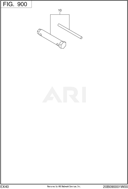900 Accessory Diagram and Parts List for EX400DS6031  Subaru Engine