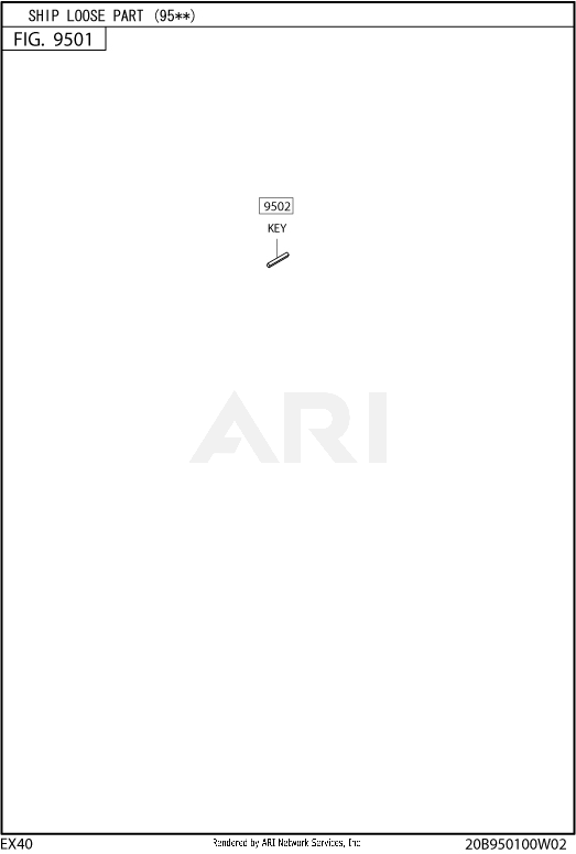 950 Accessory Diagram and Parts List for EX400SE5021  Subaru Engine