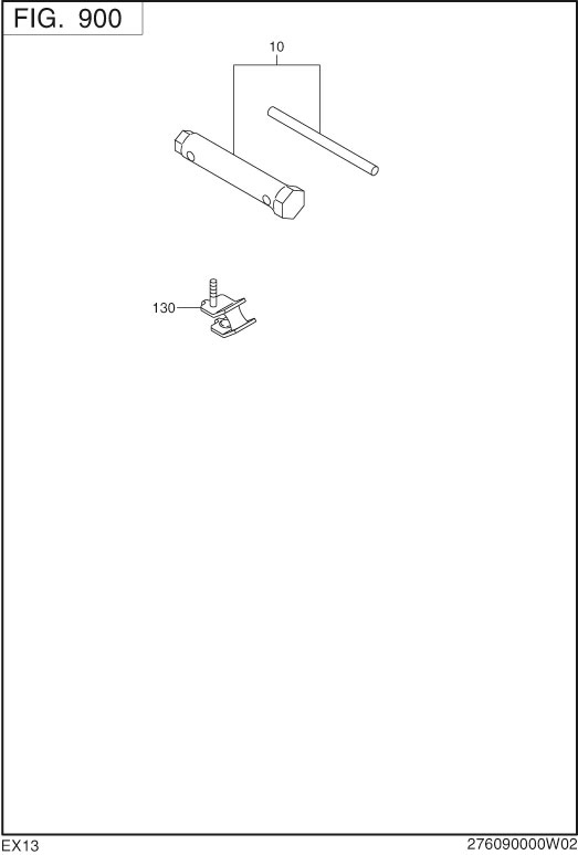 Accessories Label Diagram and Parts List for EX130D40036 EX130 Subaru Engine