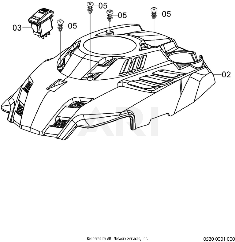 530 Cooling And Starting Diagram and Parts List for EA190VS5030  Subaru Engine