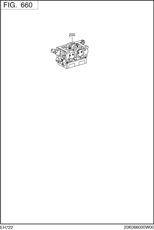 Fuel Lubricant Group Diagram and Parts List for EH722DSF570 EH722 Subaru Engine