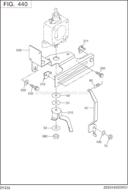 Page I Diagram and Parts List for DY232BB1100  Subaru Engine