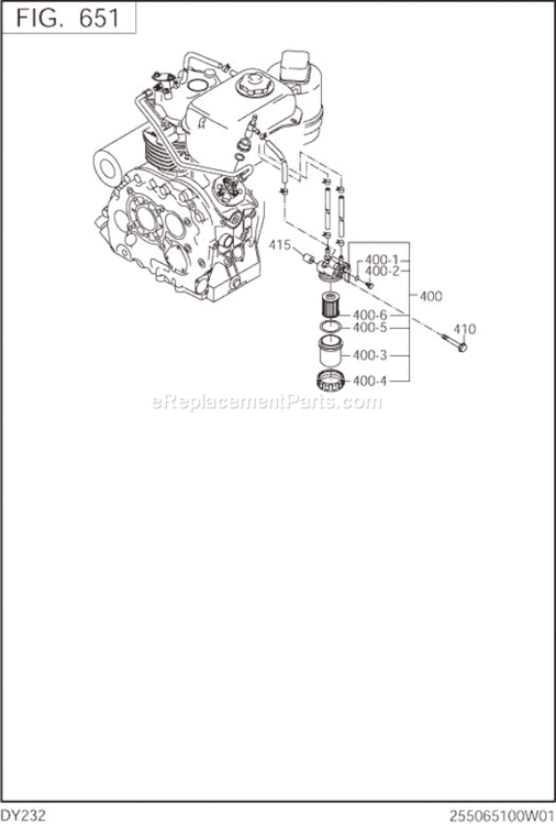 Page N Diagram and Parts List for DY232BS7000  Subaru Engine