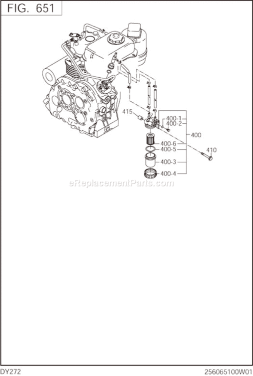 Page N Diagram and Parts List for DY272BS7000  Subaru Engine