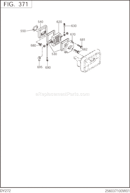 Page G Diagram and Parts List for DY272BS7751  Subaru Engine