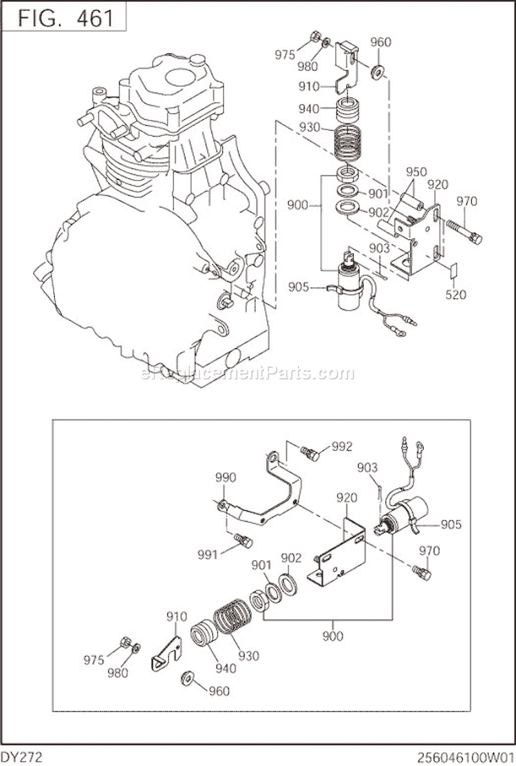 Page I Diagram and Parts List for DY272DS291S  Subaru Engine