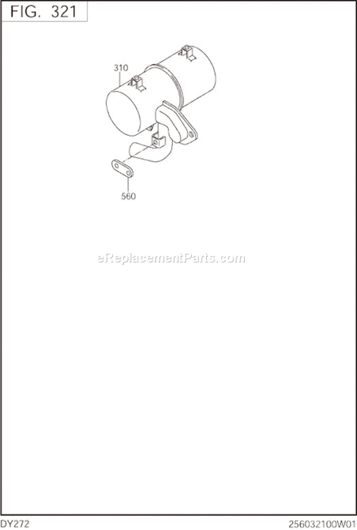 Page G Diagram and Parts List for DY272DS4131  Subaru Engine