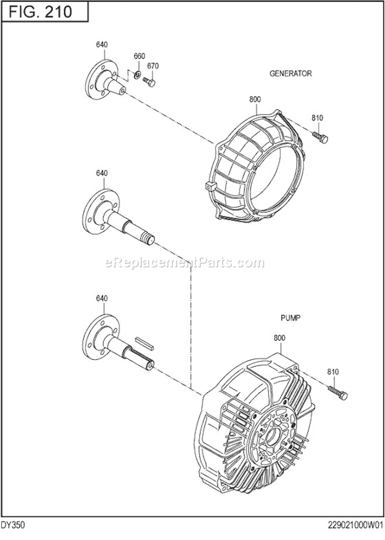 Crankshaft,Piston Gr Diagram and Parts List for DY350D12100  Subaru Engine