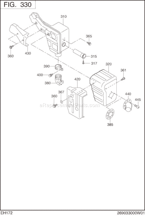 Page E Diagram and Parts List for EH172D60790  Subaru Engine